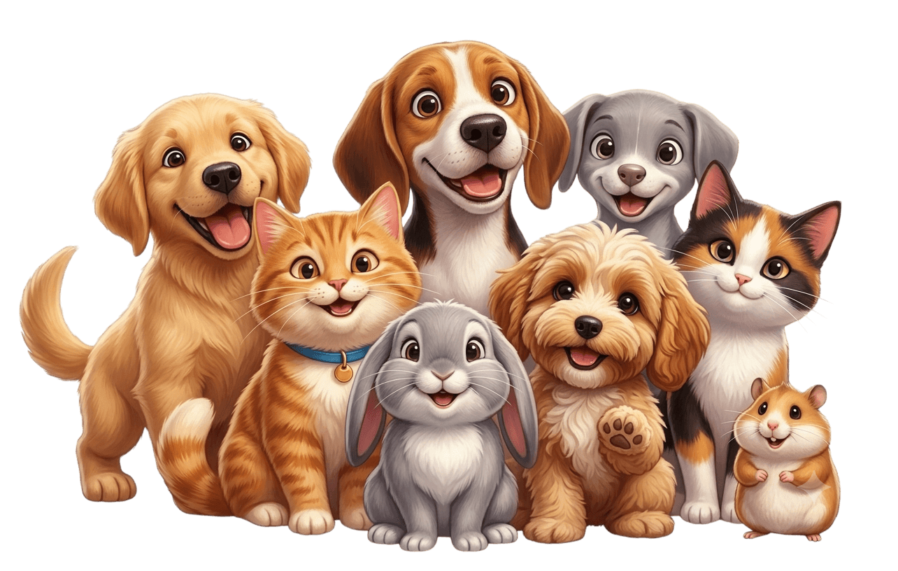Happy pets at Happy Tails
